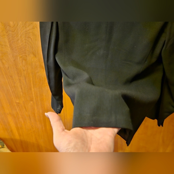 VINTAGE 1960's Black Jacket/ Blazer no tags - Picture 7 of 10